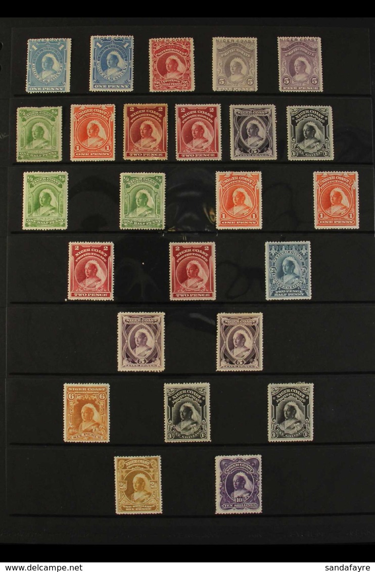 1894-1898 MINT COLLECTION Presented On A Stock Page That Includes 1894 (Jan) No Wmk 1d X2, 2½d & 5d X2 Shades, 1894 (May - Sonstige & Ohne Zuordnung