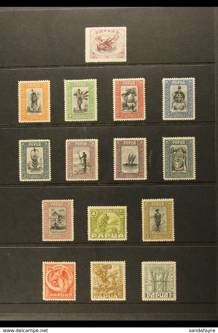 1901 - 1934 Fresh Mint Selection With 1932 Native Scenes Set To 5s, 1934 Protectorate Etc. (29 Stamps) For More Images,  - Papua New Guinea