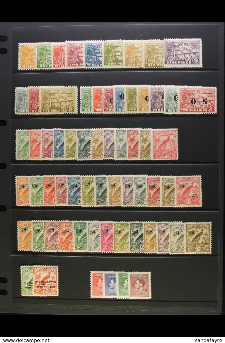 1925 - 1935 FINE MINT SELECTION Lovely Fresh Range Of Mint Stamps With 1925 Native Village Set To 5s, 1925 OS Official S - Papua New Guinea