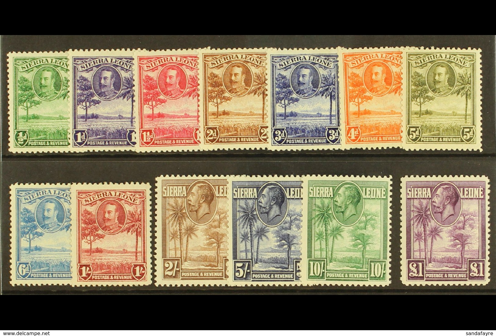 1932 KGV Pictorial Set, SG 155/67. Fine Mint (13 Stamps) For More Images, Please Visit Http://www.sandafayre.com/itemdet - Sierra Leone (...-1960)