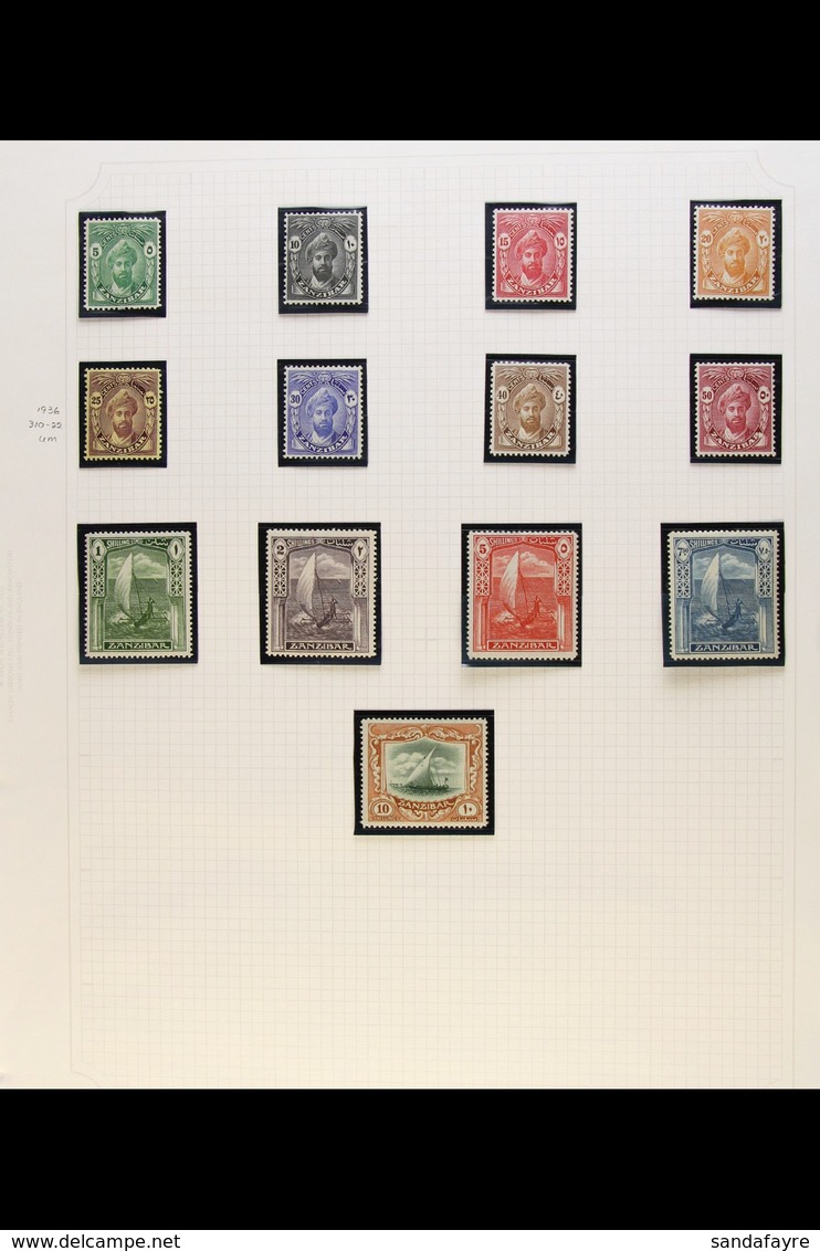 1926-63 FINE MINT COLLECTION On Pages Incl. 1926-27 Set, 1936 Set (this Never Hinged), 1936 Jubilee, 1948 Wedding (never - Zanzibar (...-1963)