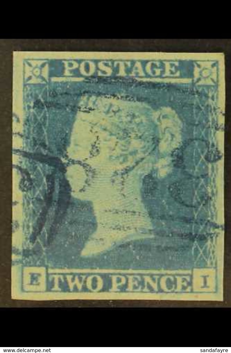 1841 2d Blue "EI" With Large Part "328" (Hadleigh) Cancel In BLUE, Extremely Fine With Four Large Margins, Scarce And At - Sonstige & Ohne Zuordnung
