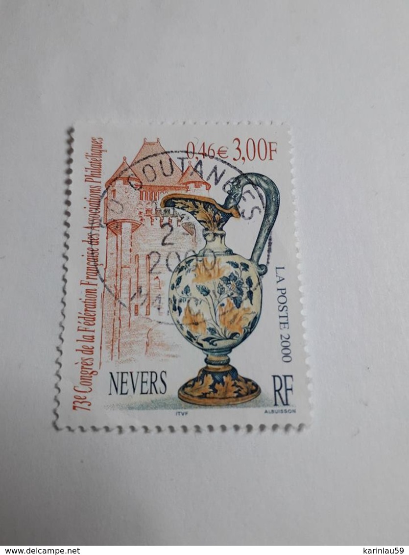 Timbre France   YT 3329 " Philatélie à Nevers " 2000 Oblitéré - Used Stamps