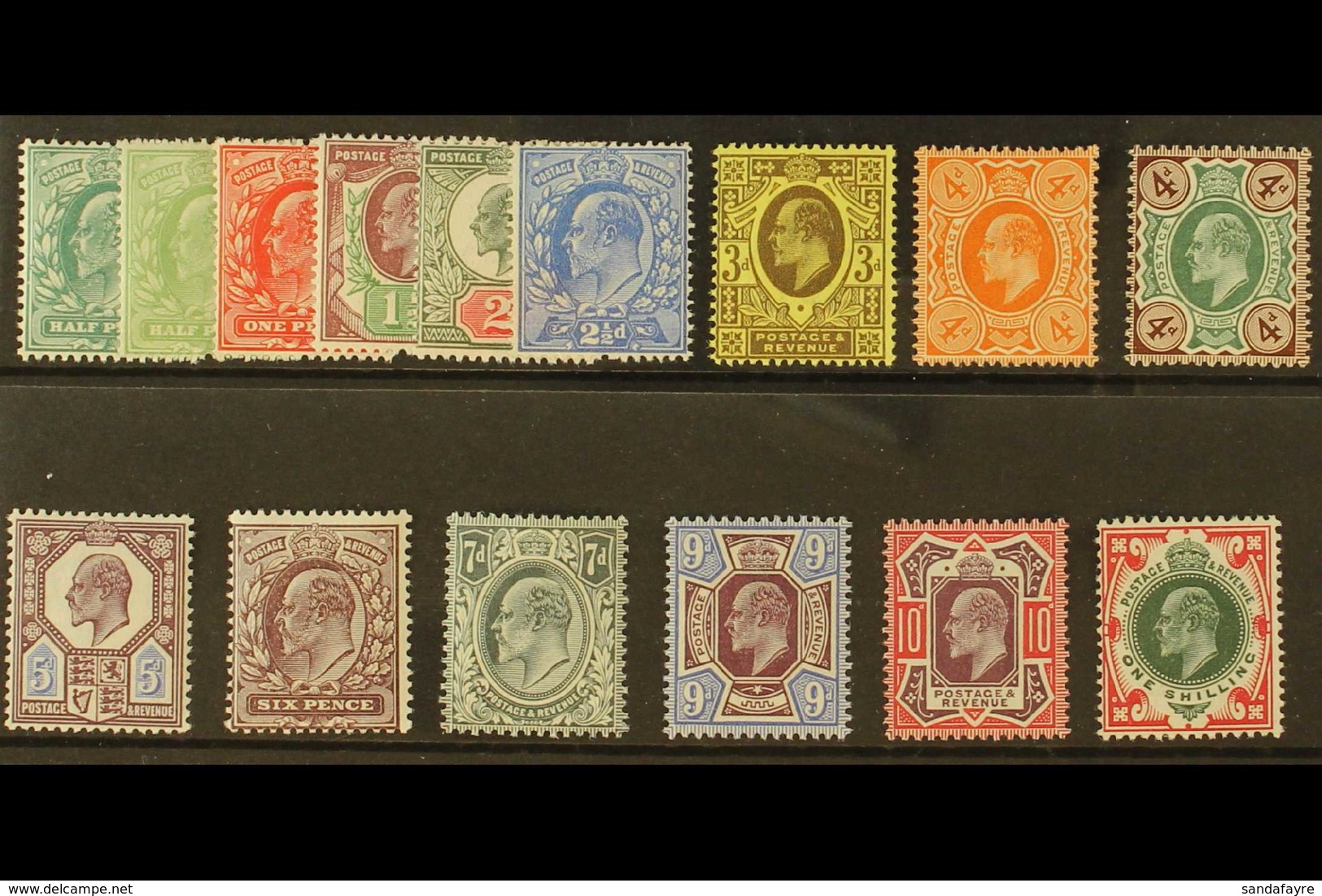 1902-13 Basic Set Complete To 1s, SG 215/314, Never Hinged Mint (15 Stamps) For More Images, Please Visit Http://www.san - Ohne Zuordnung