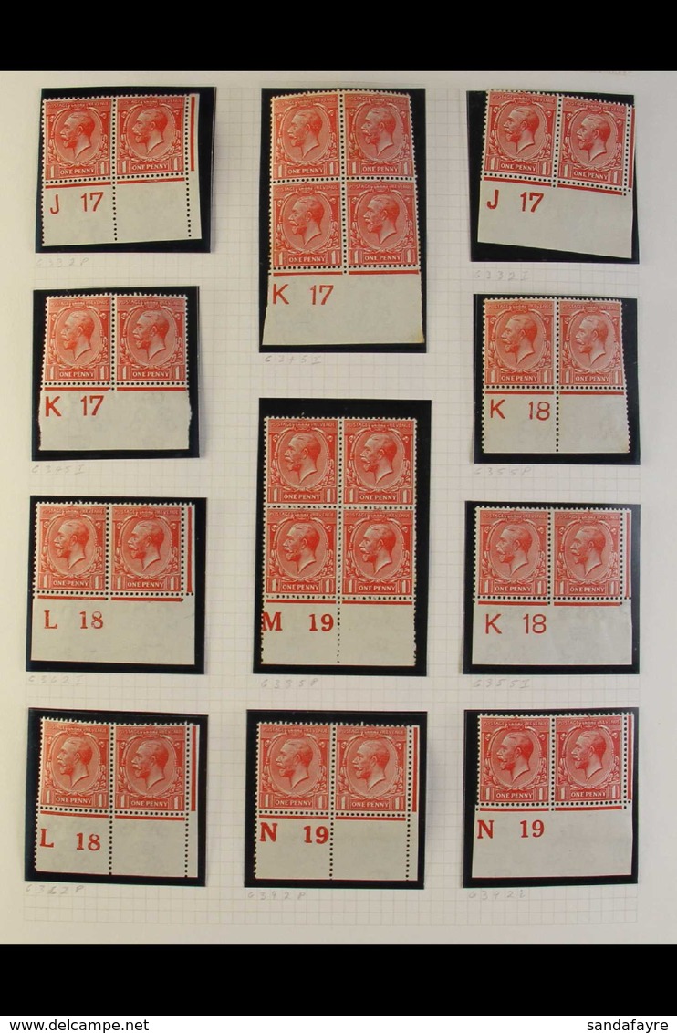 1912-35 INTERESTING MINT KGV COLLECTION An Attractive Mint & Never Hinged Mint Collection, Mostly Of Control (imperf & P - Ohne Zuordnung