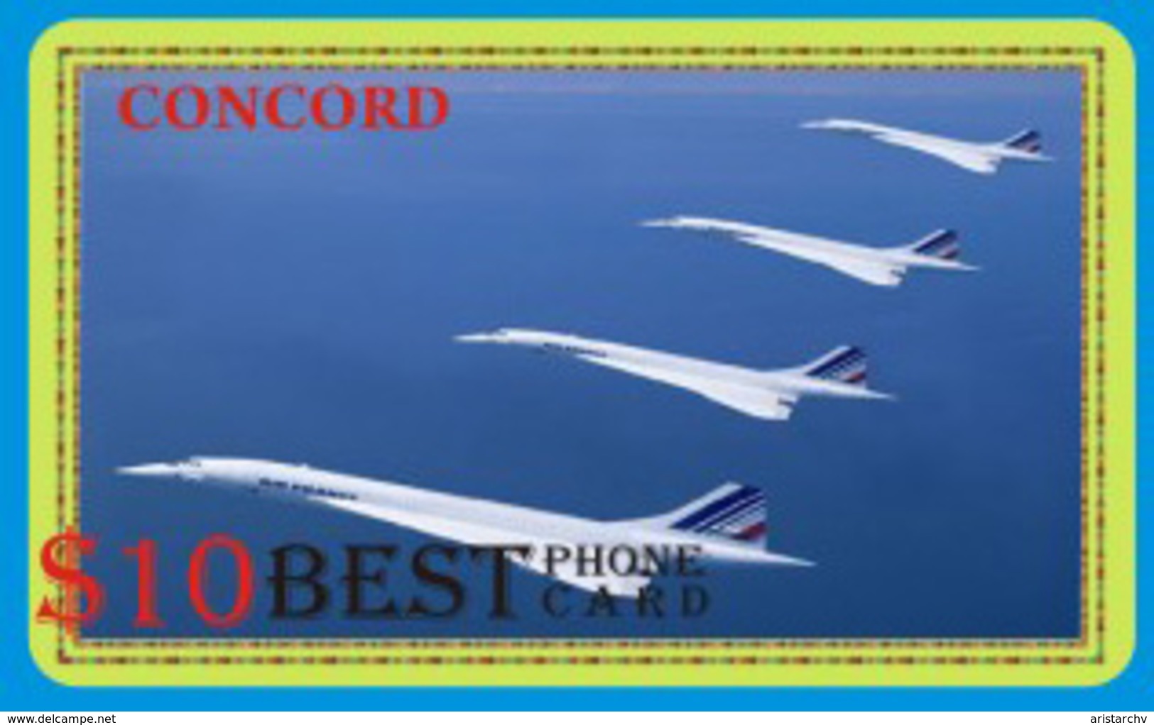 AVIATION PLANE CONCORDE SET OF 21 PHONE CARDS - Avions