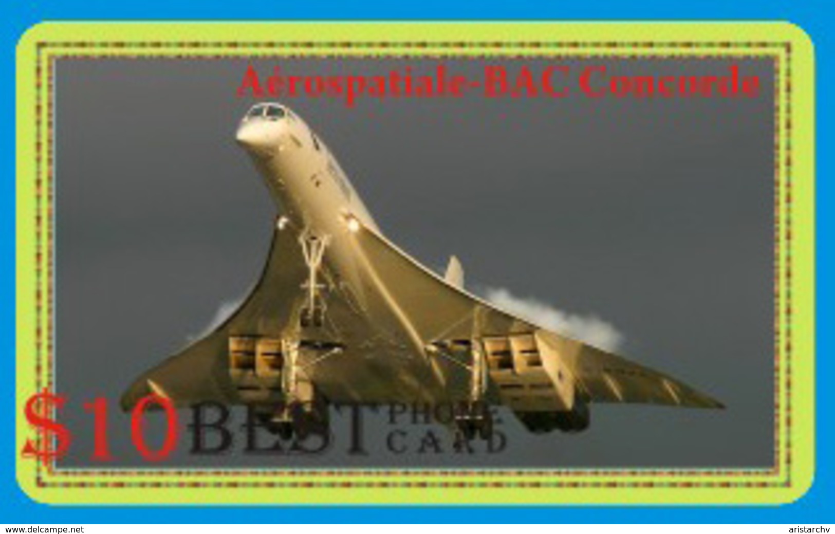 AVIATION PLANE CONCORDE SET OF 21 PHONE CARDS - Avions