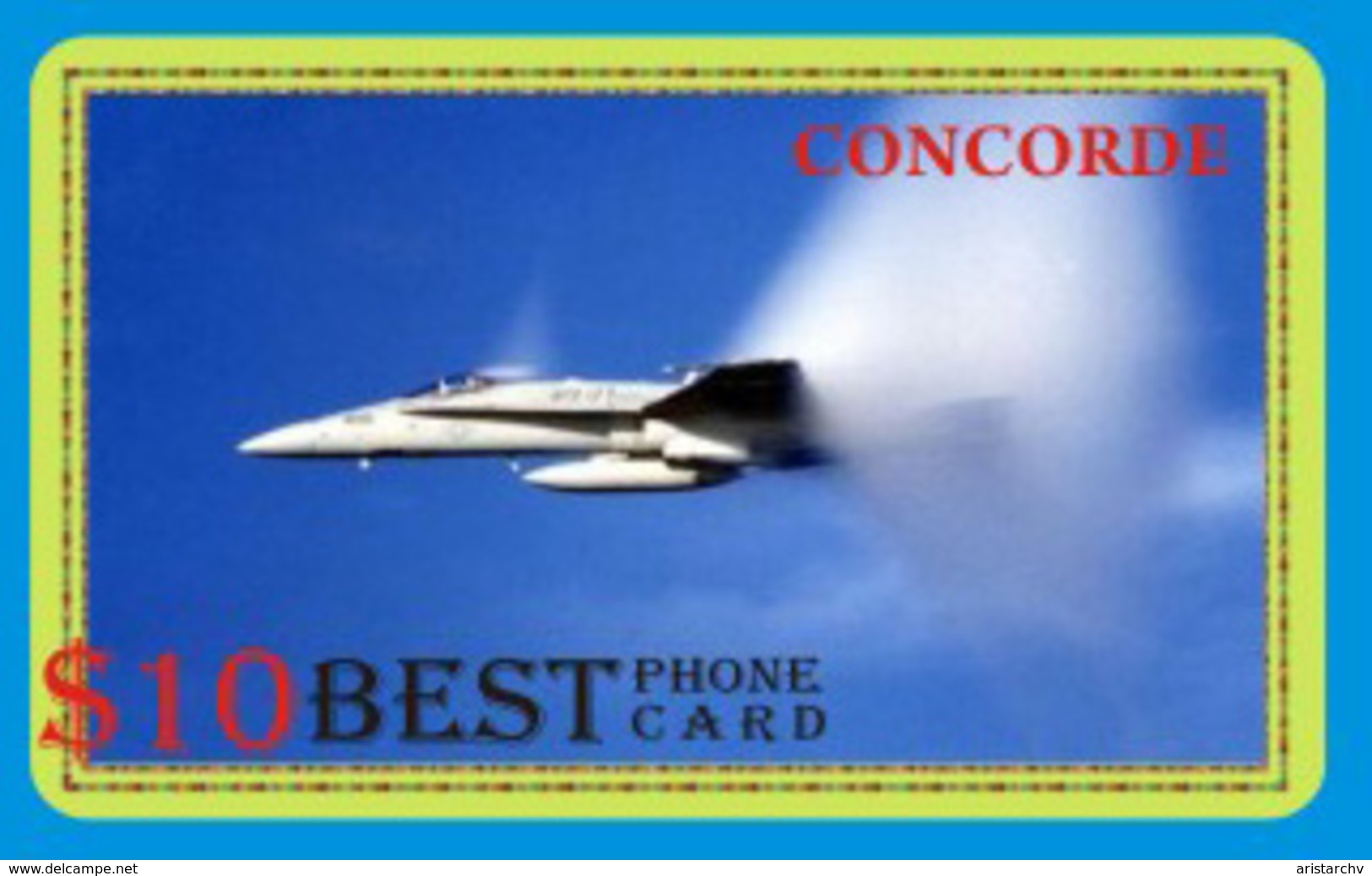AVIATION PLANE CONCORDE SET OF 21 PHONE CARDS