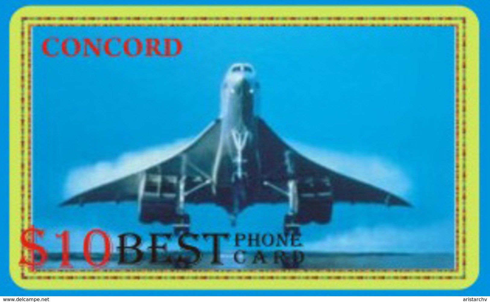 AVIATION PLANE CONCORDE SET OF 21 PHONE CARDS