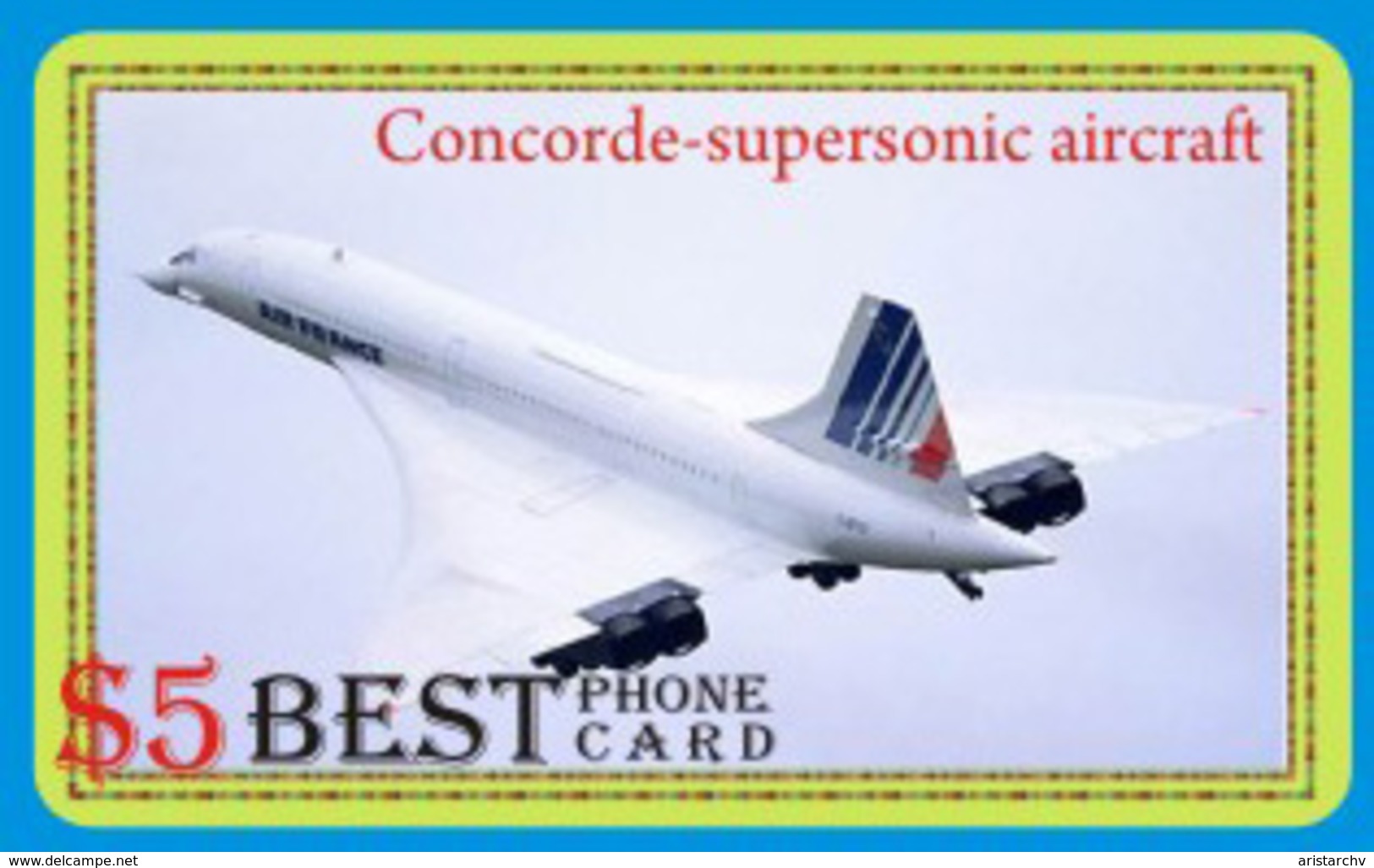 AVIATION PLANE CONCORDE SET OF 21 PHONE CARDS