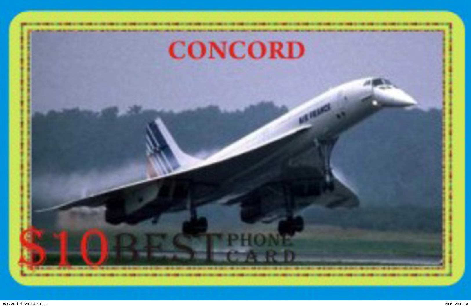 AVIATION PLANE CONCORDE SET OF 21 PHONE CARDS