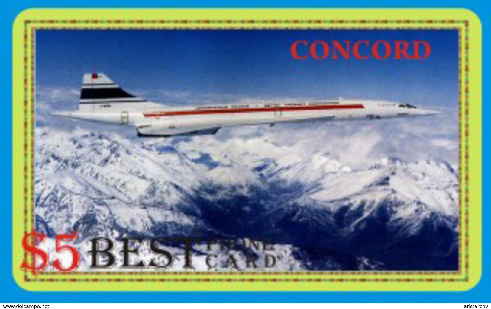 AVIATION PLANE CONCORDE SET OF 21 PHONE CARDS