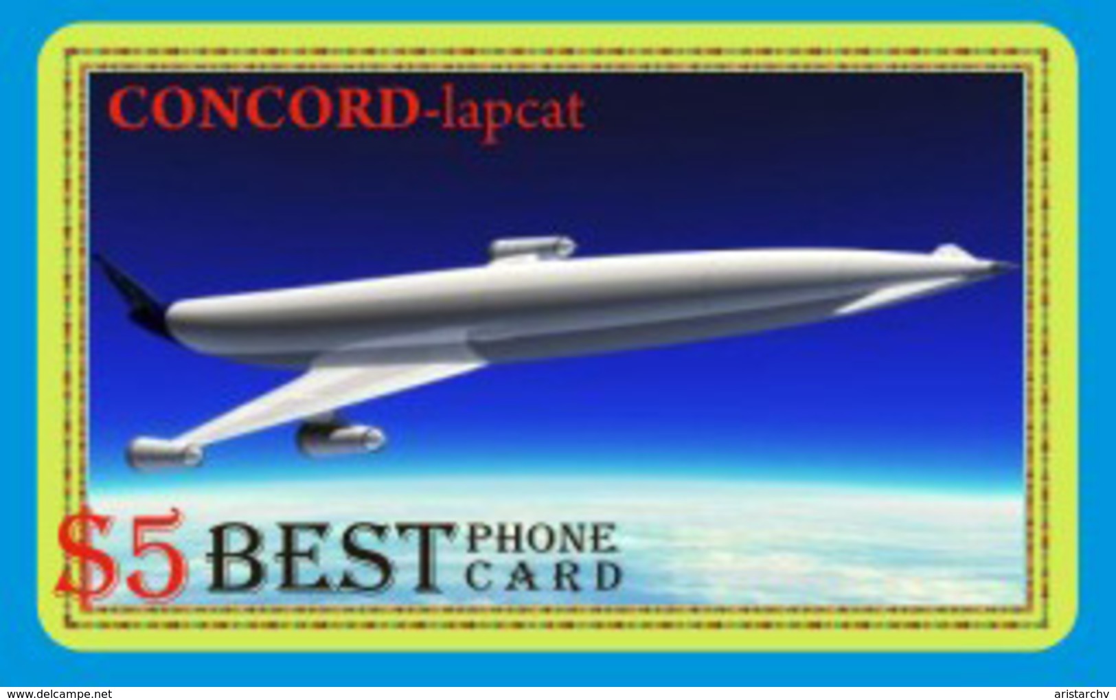 AVIATION PLANE CONCORDE SET OF 21 PHONE CARDS