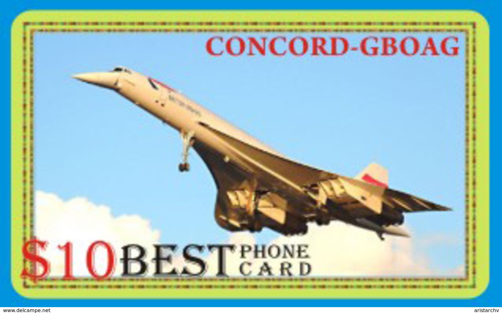 AVIATION PLANE CONCORDE SET OF 21 PHONE CARDS