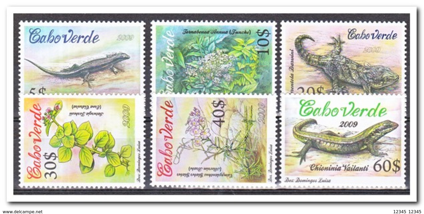 Kaap Verde 2009, Postfris MNH, Plants, Animals - Kaapverdische Eilanden
