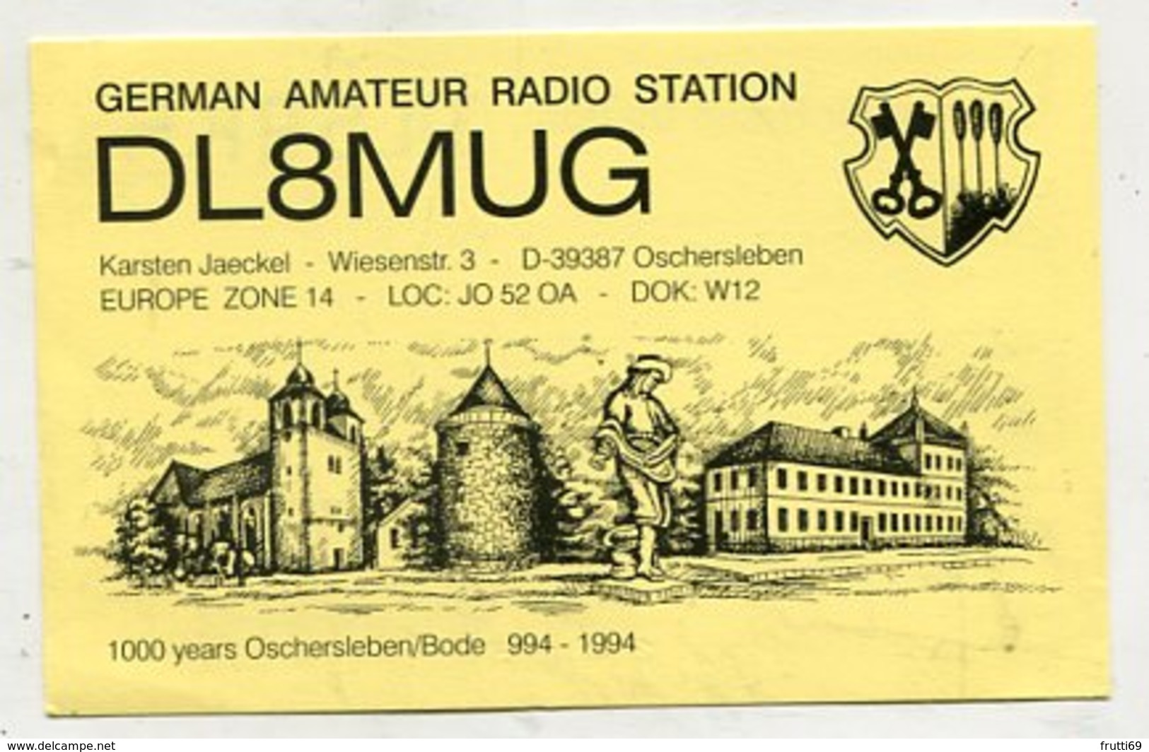 QSL CARD  - AK 323163 Germany - Oschersleben - German Amateur Radio Station - Radio