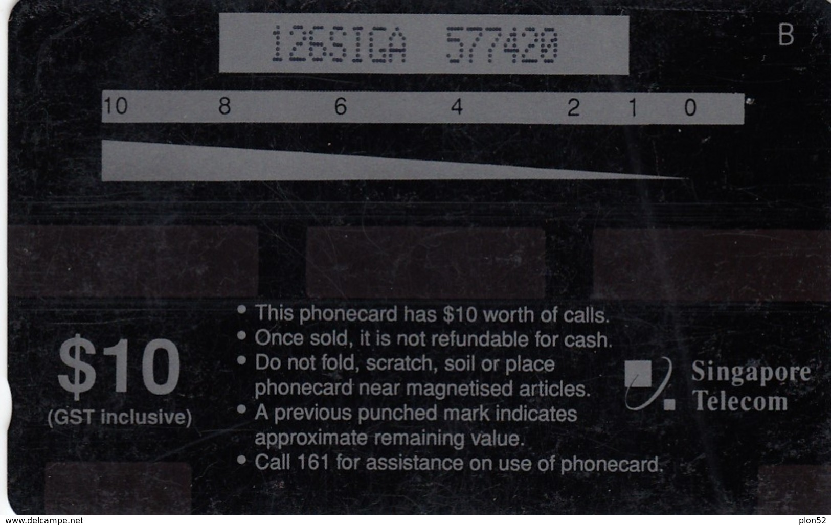 11998 - SCHEDA TELEFONICA - SINGAPORE - USATA - Singapore