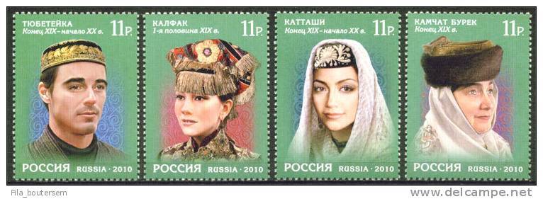 RUSSIA - RUSSIE : 30-07-2010 : (MNH) Set 4v : Headdresses Of Tatarstan - Neufs