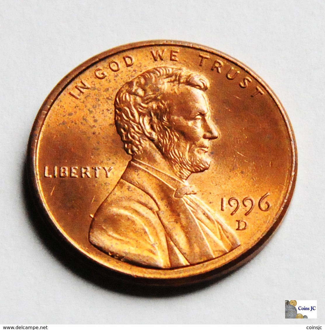 US - 1 Cent - 1996 D - 1959-…: Lincoln, Memorial Reverse