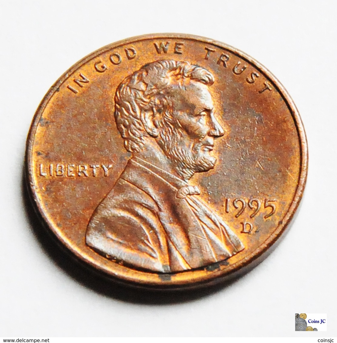 US - 1 Cent - 1995 D - 1959-…: Lincoln, Memorial Reverse