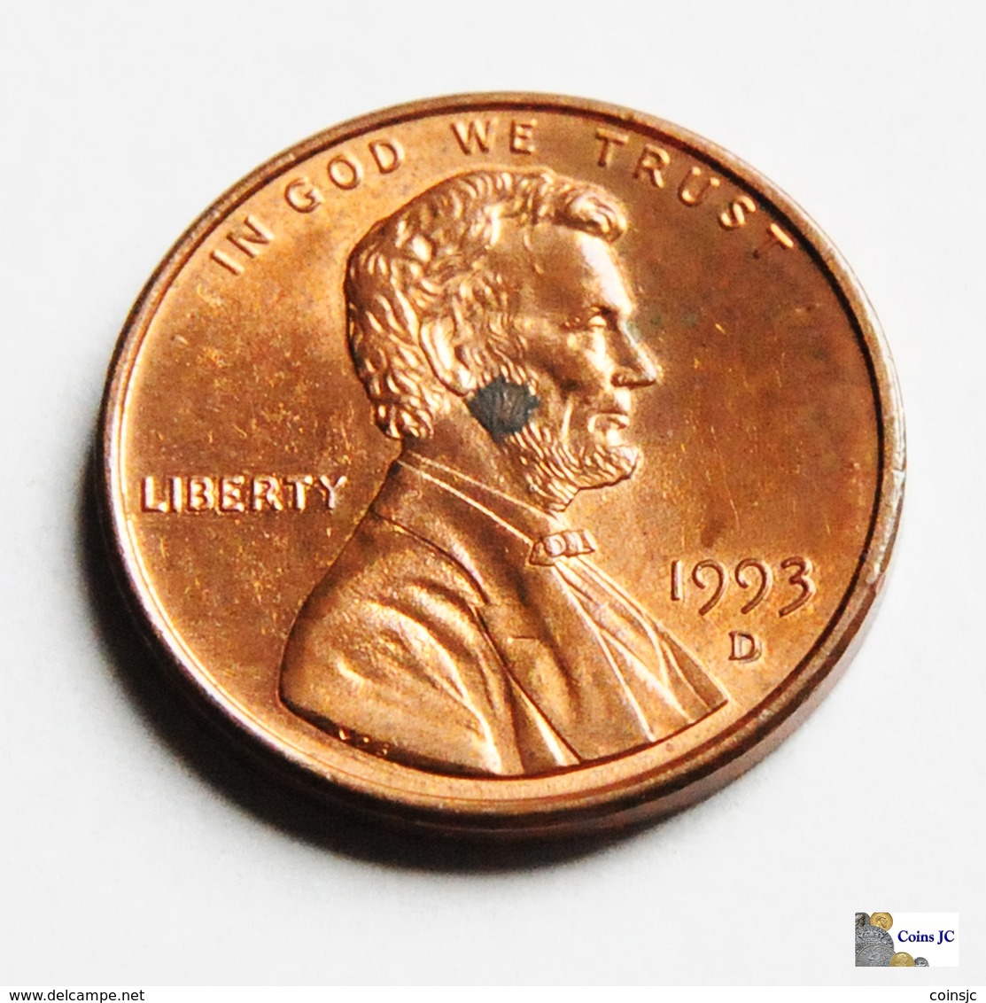 US - 1 Cent - 1993 D - 1959-…: Lincoln, Memorial Reverse