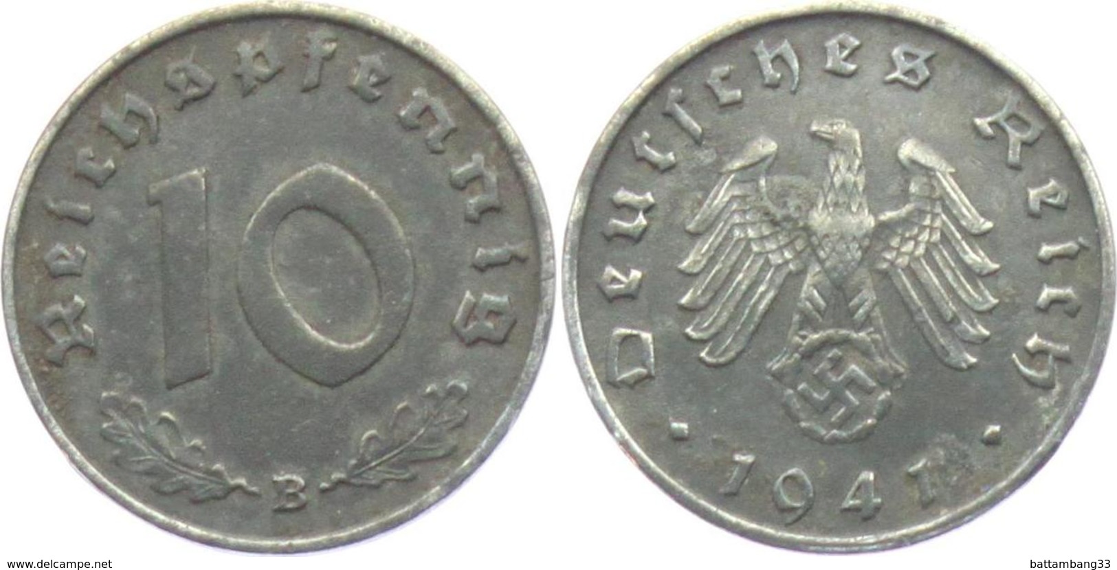 10 REICH PFENNIG 1941 - 10 Reichspfennig