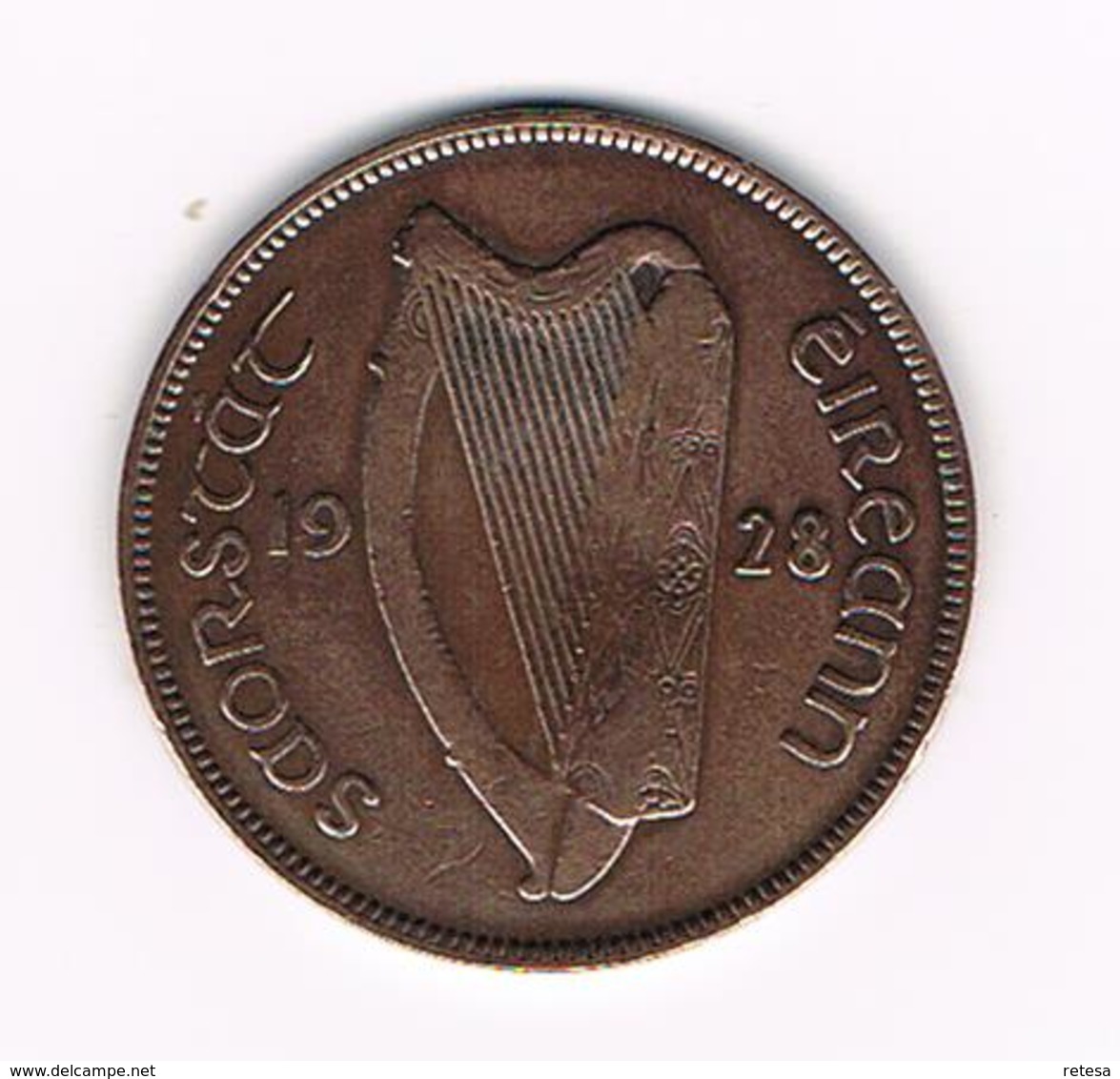 &  IERLAND ( EIREANN ) 1 PENNY  1928 - Irlanda