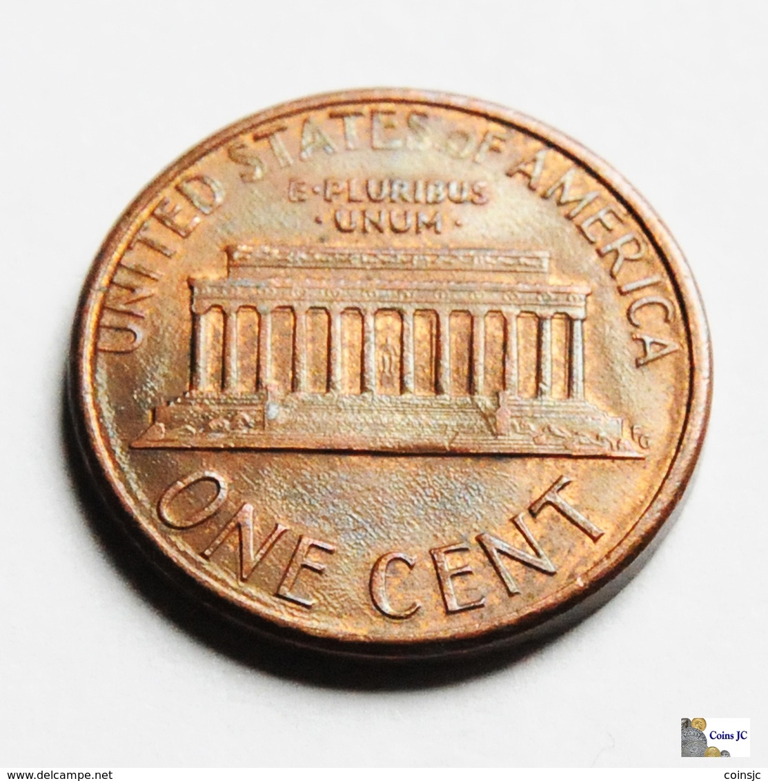 US - 1 Cent - 1987 D - 1959-…: Lincoln, Memorial Reverse