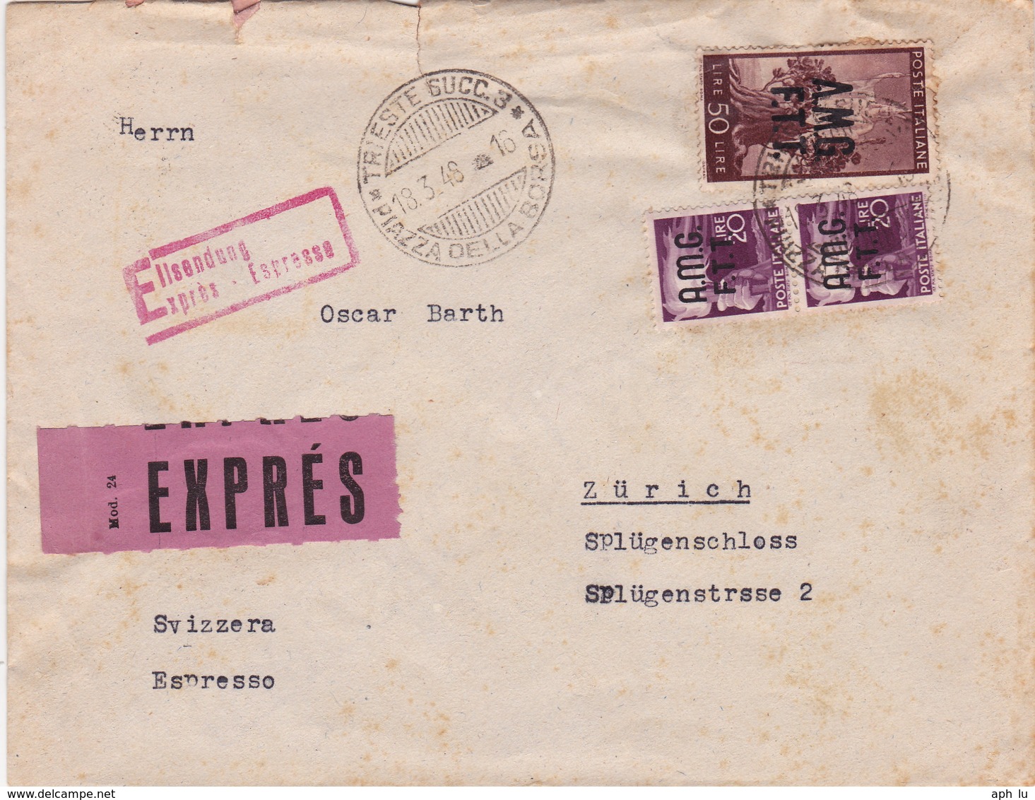 Brief In Die Schweiz (br3724) - Storia Postale