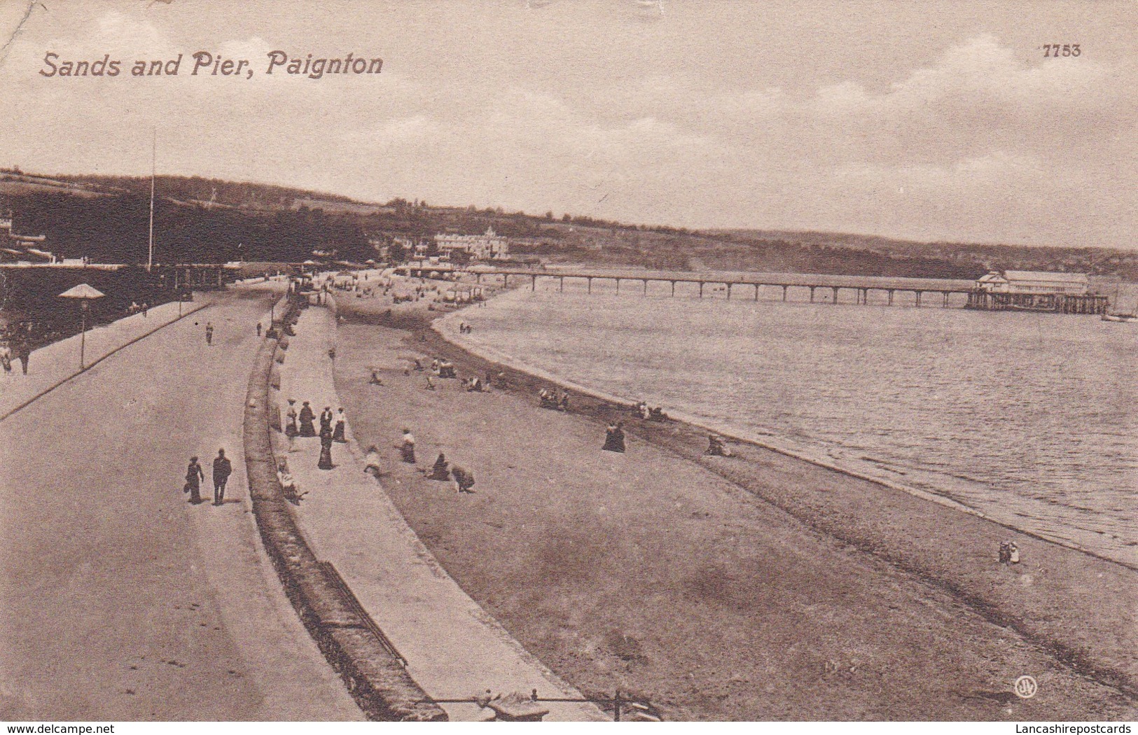 Postcard Sands And Pier Paignton Devon PU 1912 By Valentine's My Ref  B12146 - Paignton