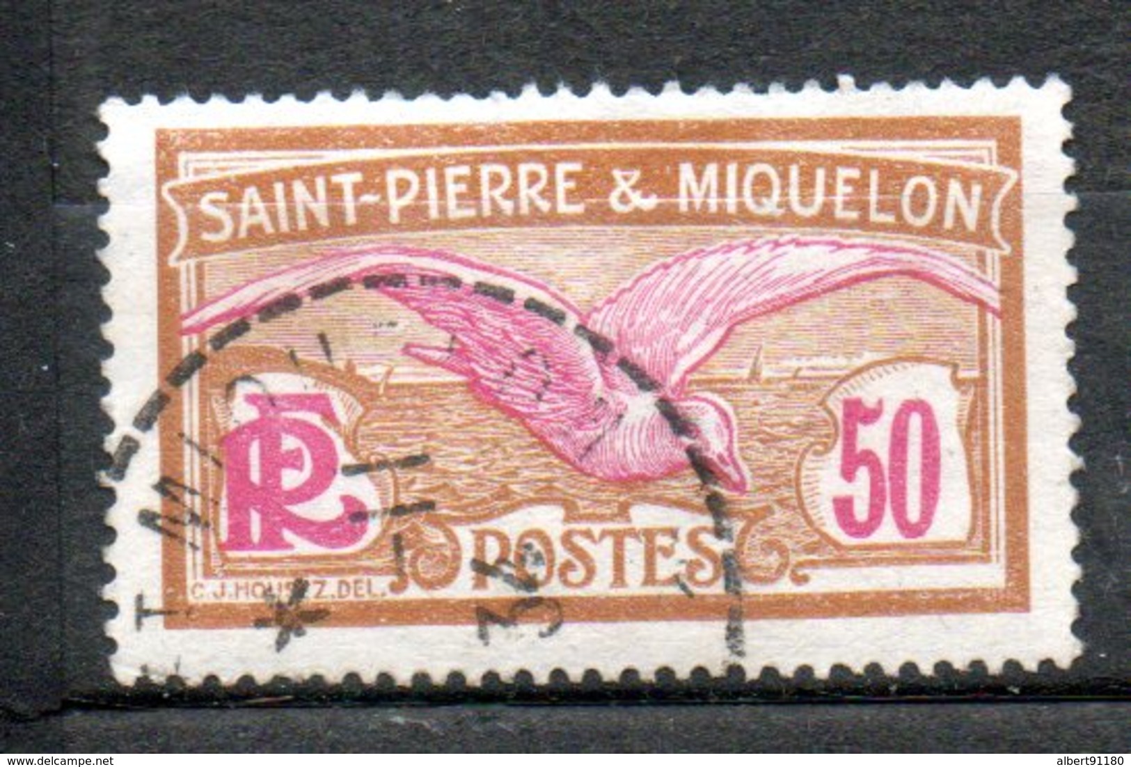 ST PIERRE ET MIQUELON Goéland 1922-28 N°115 - Used Stamps