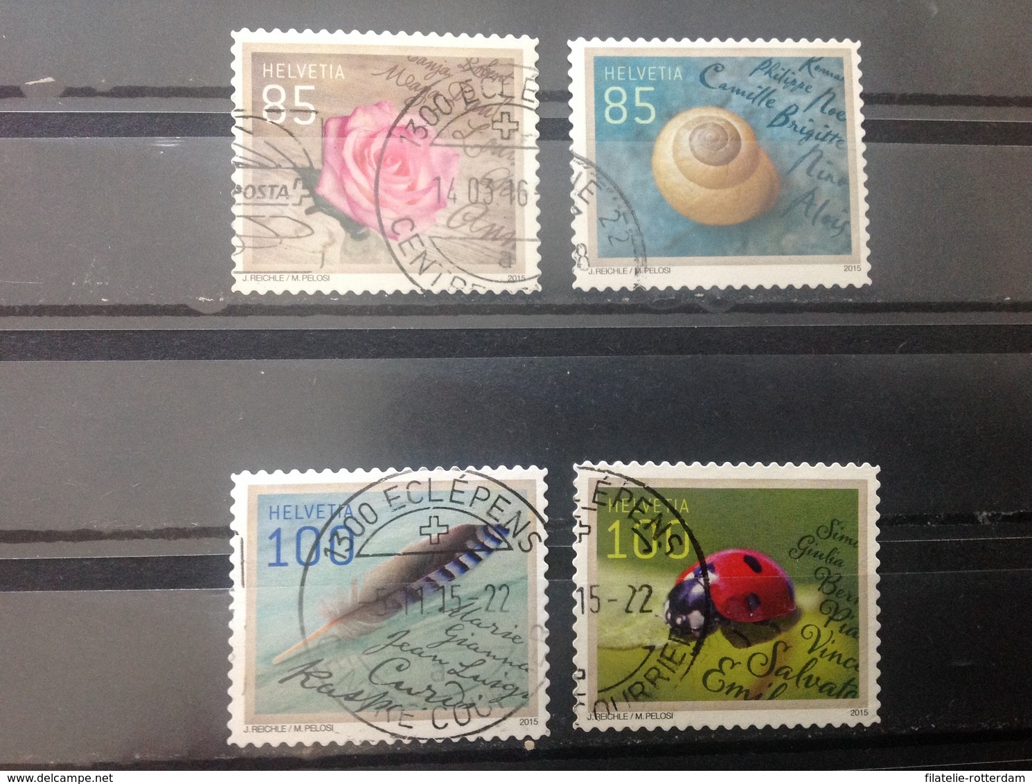 Zwitserland / Suisse - Complete Set Groetzegels 2015 - Used Stamps