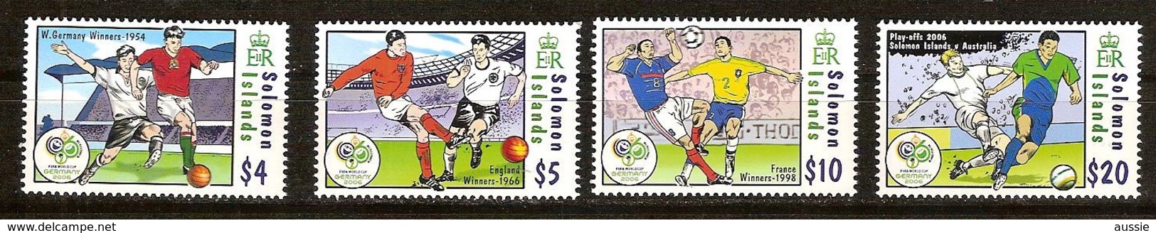 Salomon Solomon Islands  2006 Yvertn° 1184-1187 *** MNH Cote 17,50 Euro Coup Du Monde Football Allemagne - Salomon (Iles 1978-...)