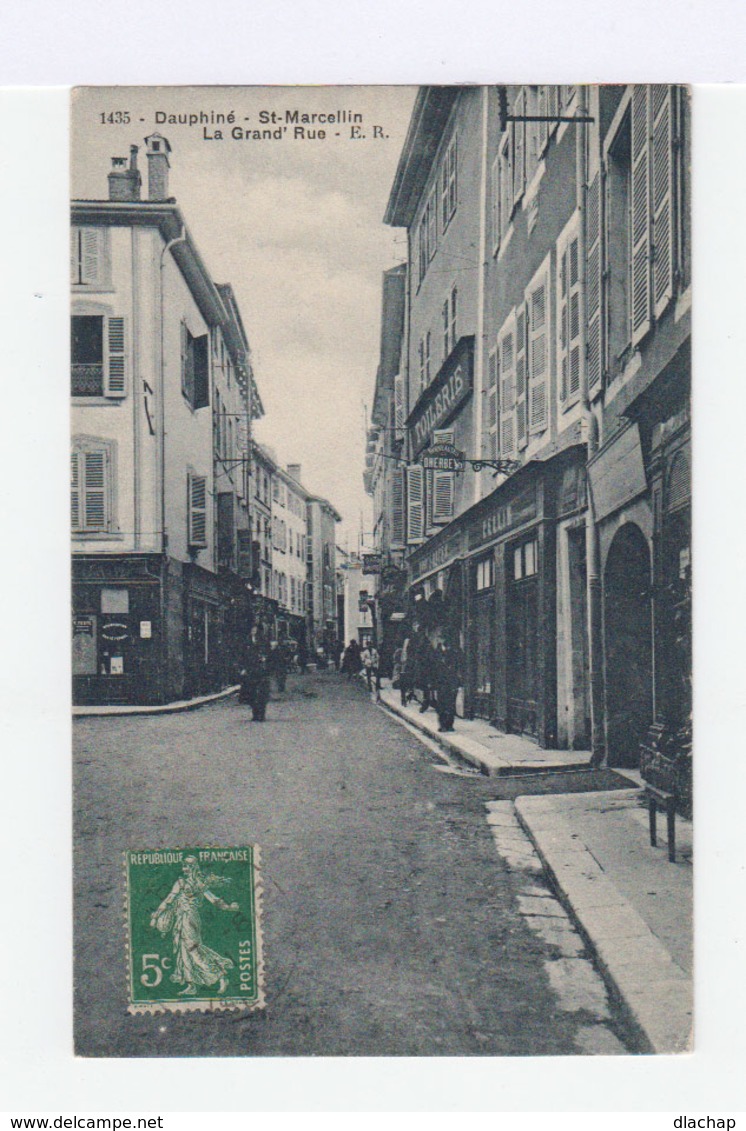 Dauphiné. St. Marcellin. La Grand Rue. Commerces. (2802) - Saint-Marcellin