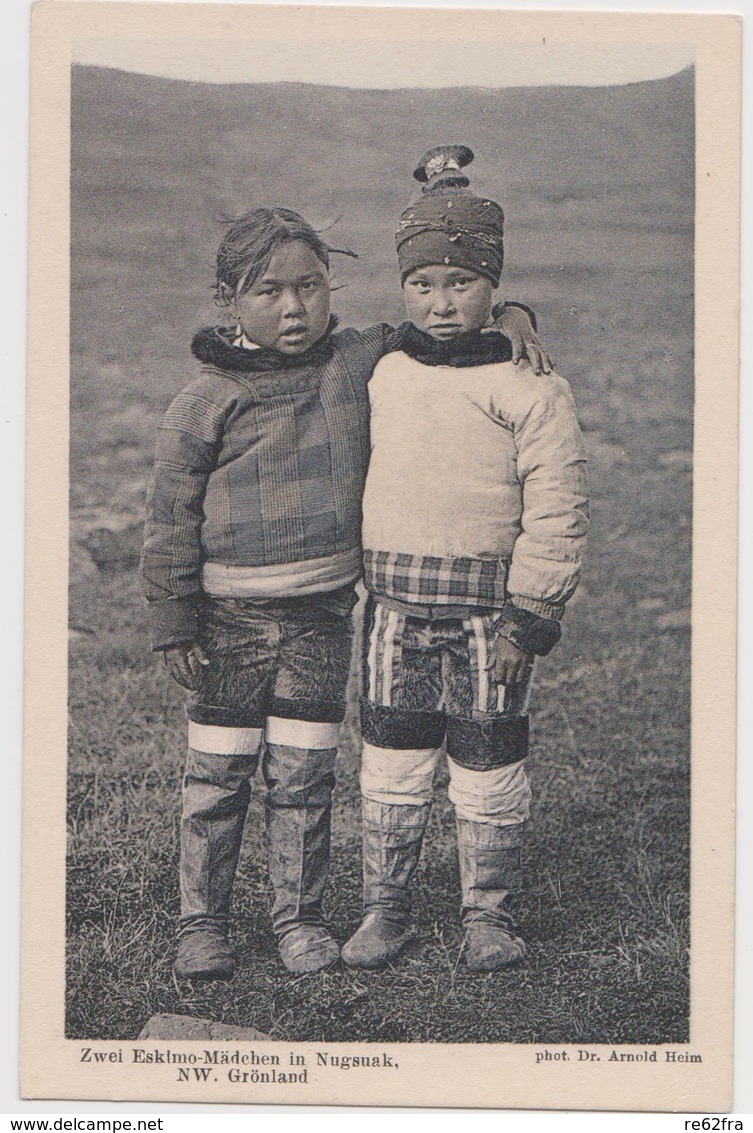 Groenland, Zwei Eskimo-Maedchen In Nugsuak - F.p. - Anno 1910 - Groenlandia