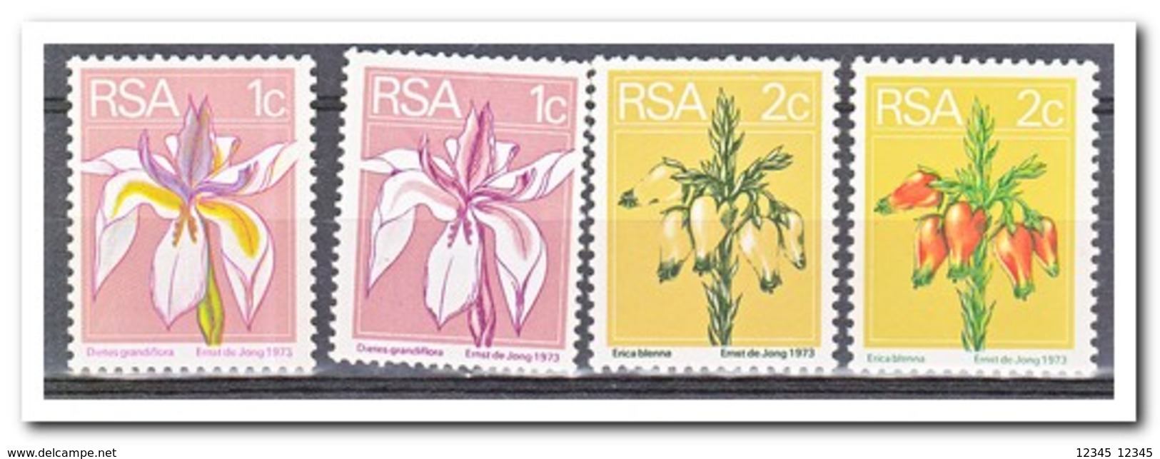 Zuid Afrika 1972, Postfris MNH, Flowers ( 2 Types ) - Ongebruikt