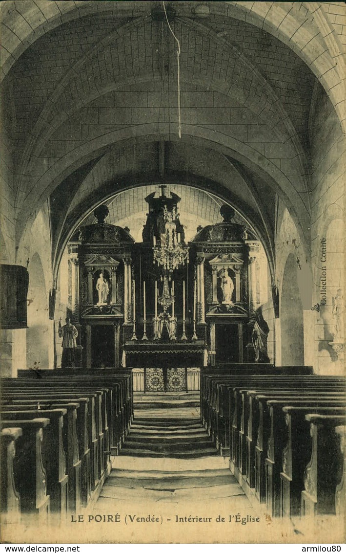 N°763 RRR GG  LE POIRE SUR VIE INTERIEUR DE L EGLISE - Poiré-sur-Vie