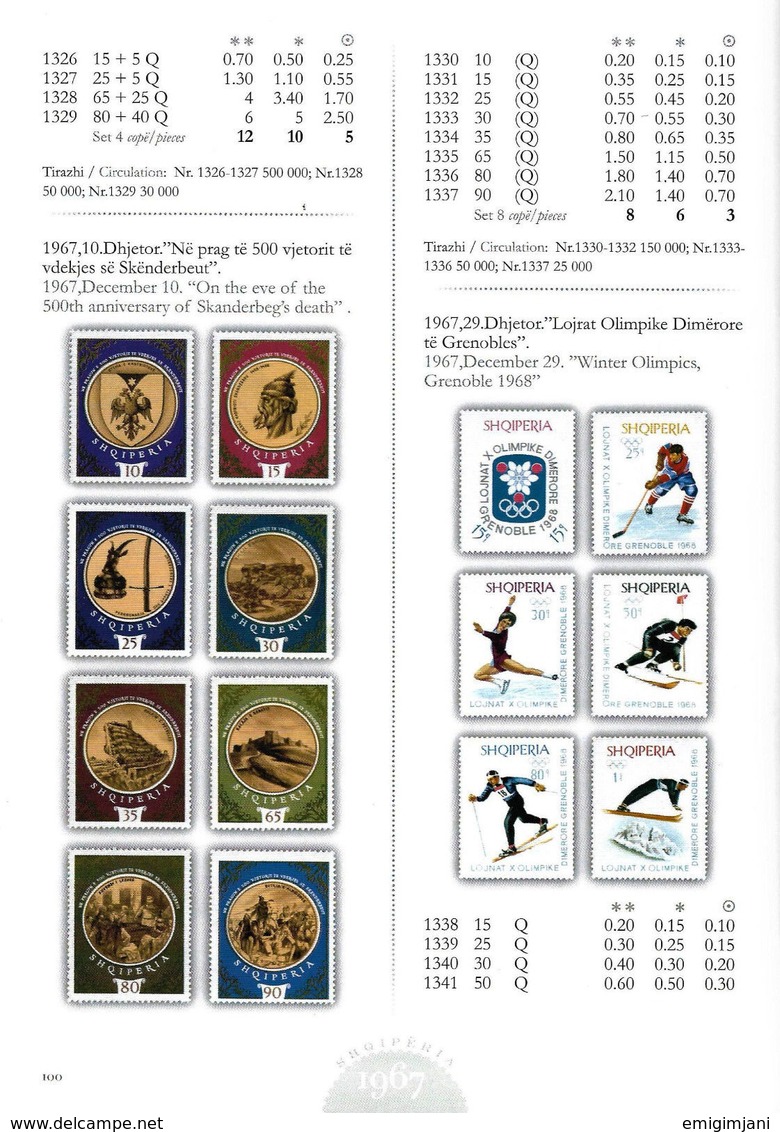 ALBANIA BOOK - CATALOGUE GIMJANI - ALBANIAN STAMP 1913 - 2017