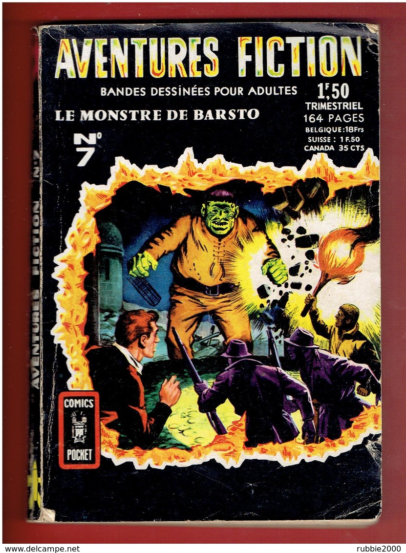 AVENTURES FICTION 1968 LE MONSTRE DE BARSTO NUMERO 7 - Aventuur Fictie