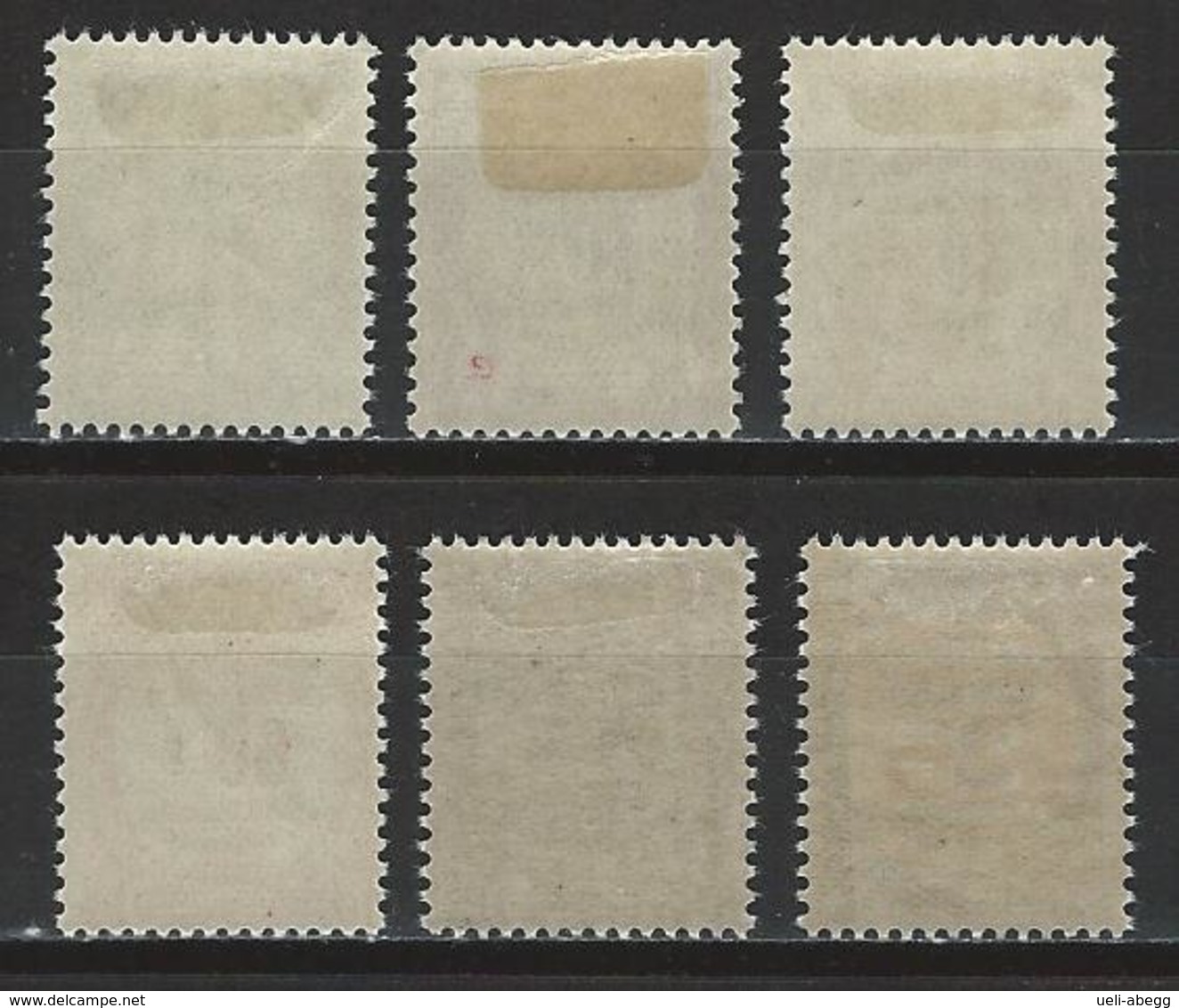 Algérie Yv. T15-20, Mi P12-17 * - Timbres-taxe