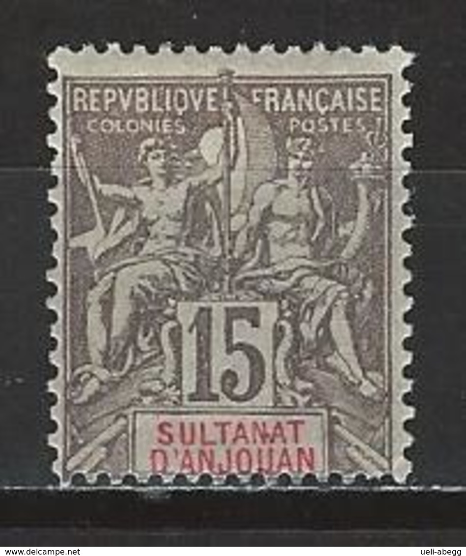 Anjouan Yv. 15, Mi 15 * - Unused Stamps