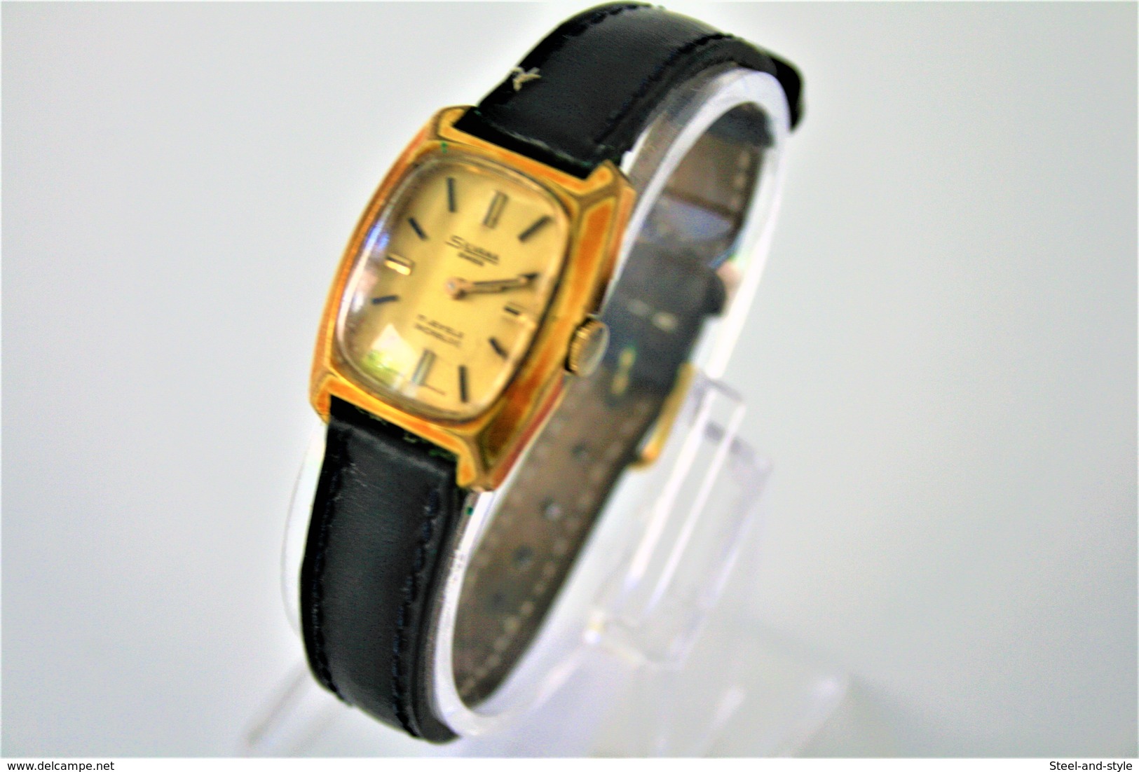 Watches : SILVANA GOLD PLATED LADIES HAND WIND LIC BAND - Original - 1960's - Running - Excelent Condition - Orologi Moderni