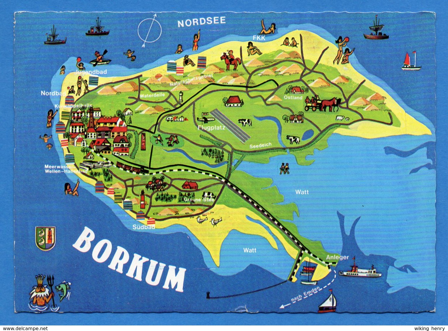 Borkum - Übersichtskarte 2 - Borkum