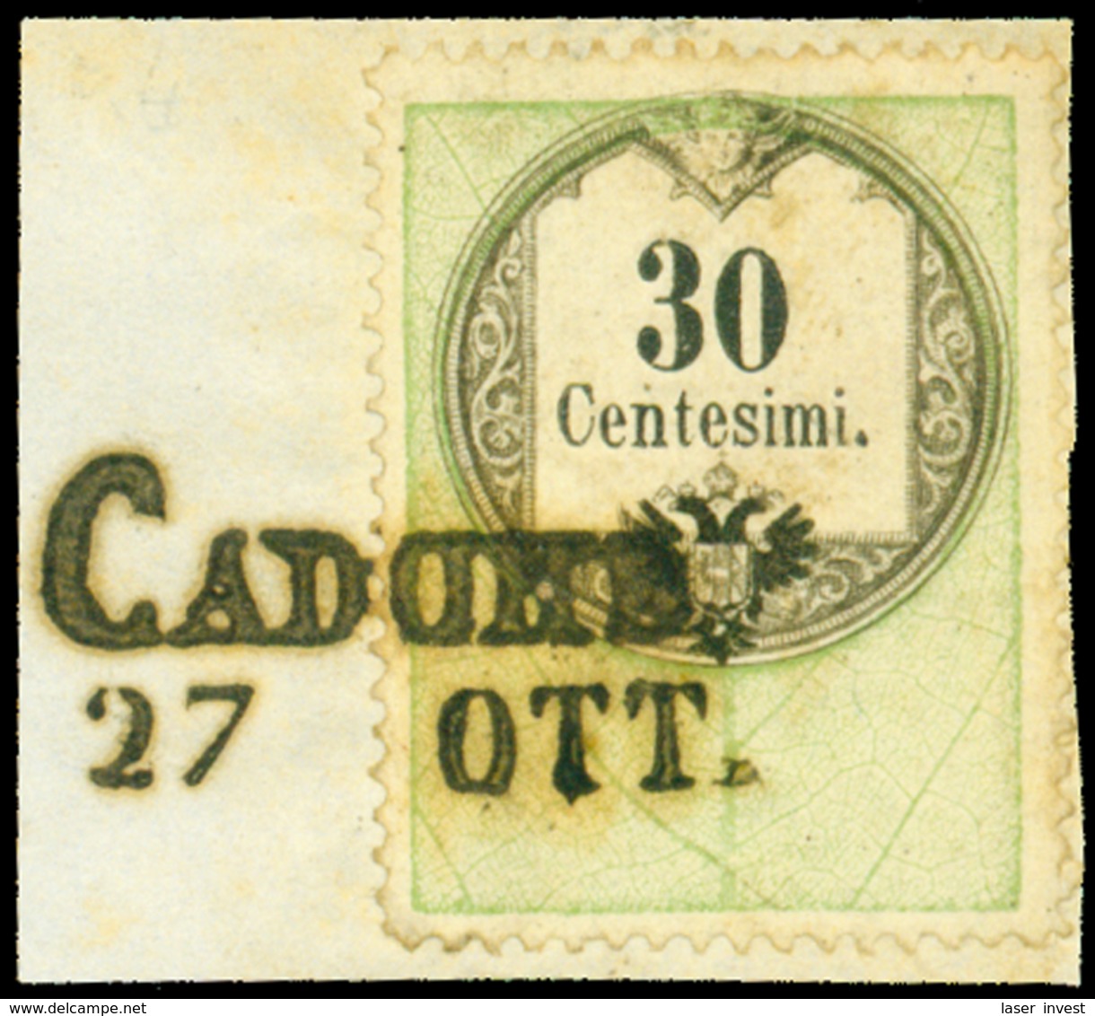F CADORE (SD Ig)punti 6 Su Fiscale Tipografico Da C.30 (4). - Lombardo-Vénétie