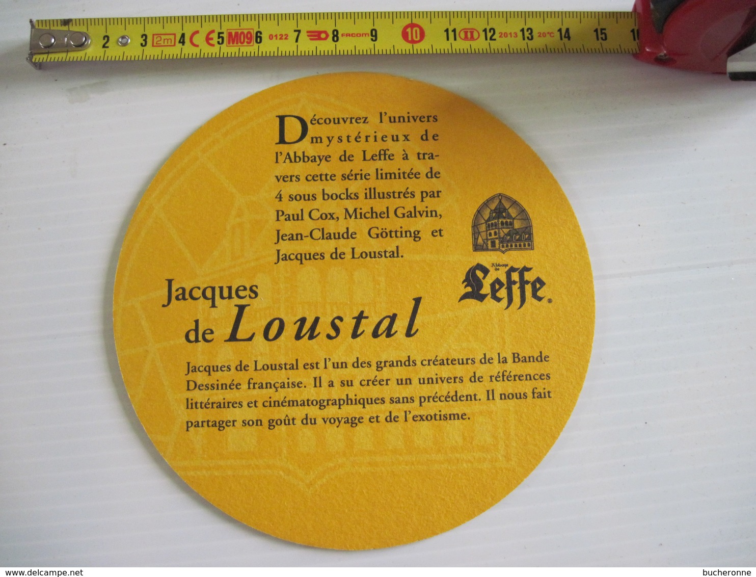 SOUS BOCK -   BIERE  -  Leffe Jacques De Loustal  Collection - Bierdeckel