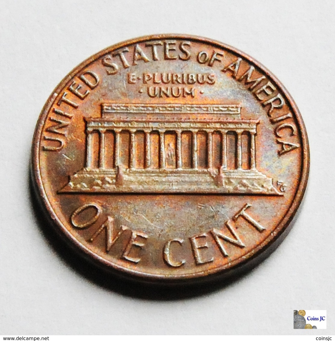 US - 1 Cent - 1976 D - 1959-…: Lincoln, Memorial Reverse