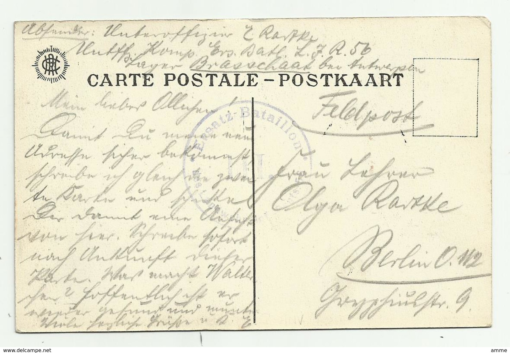 Brasschaat - Polygone   * Porte Gothique Au Chateau Du Mick  (Feldpost -  Ersatz Bataillon) - Brasschaat