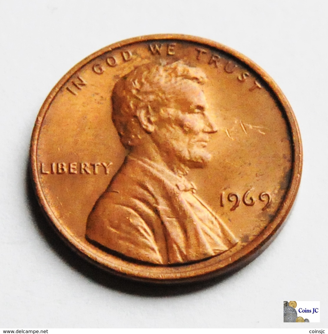 US - 1 Cent - 1969 - 1959-…: Lincoln, Memorial Reverse