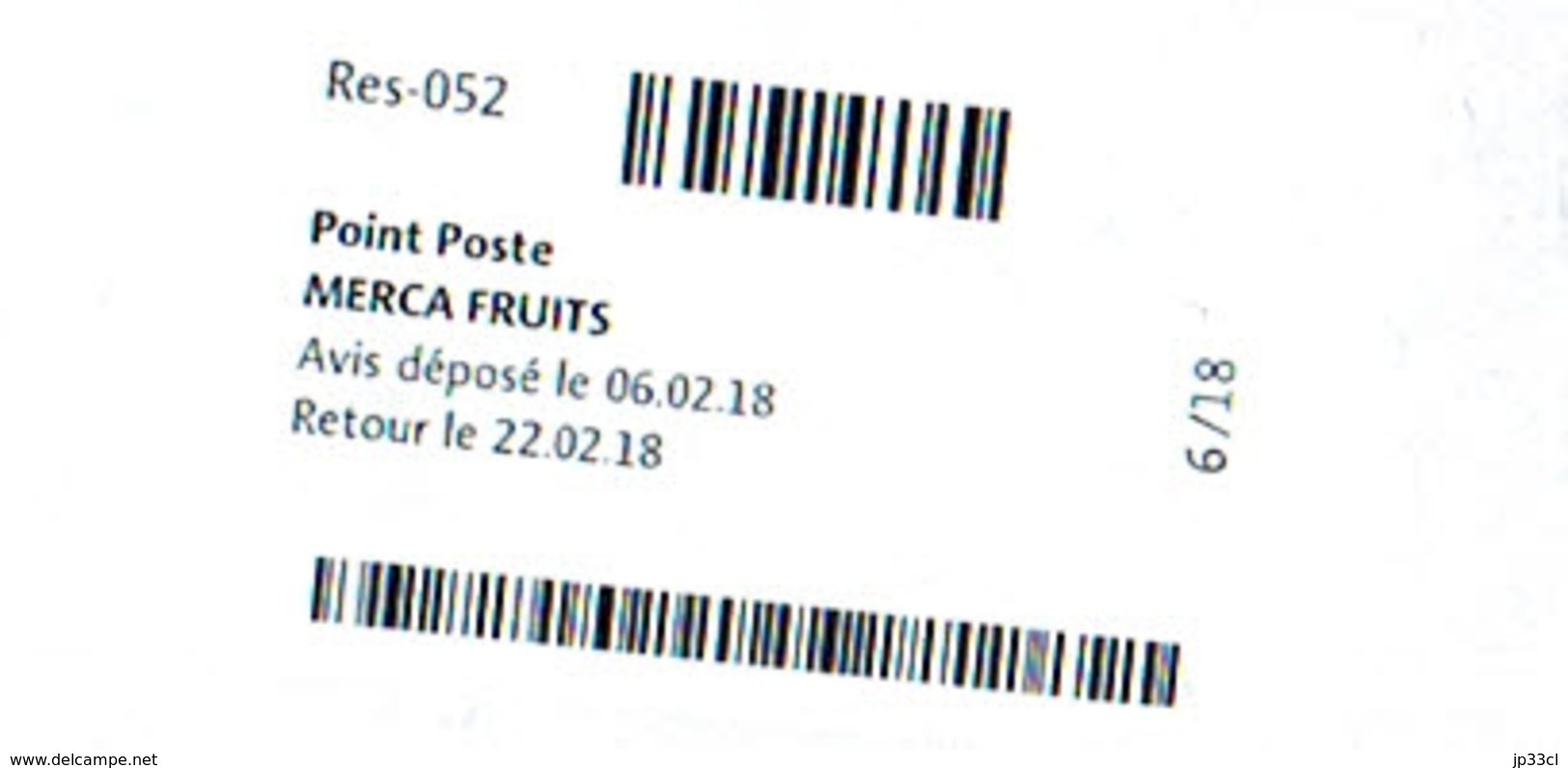 Étiquette Du Point Poste Merca Fruits, La Louvière Res-052 Sur Enveloppe Format 11,5 X 23 Cm - Autres & Non Classés