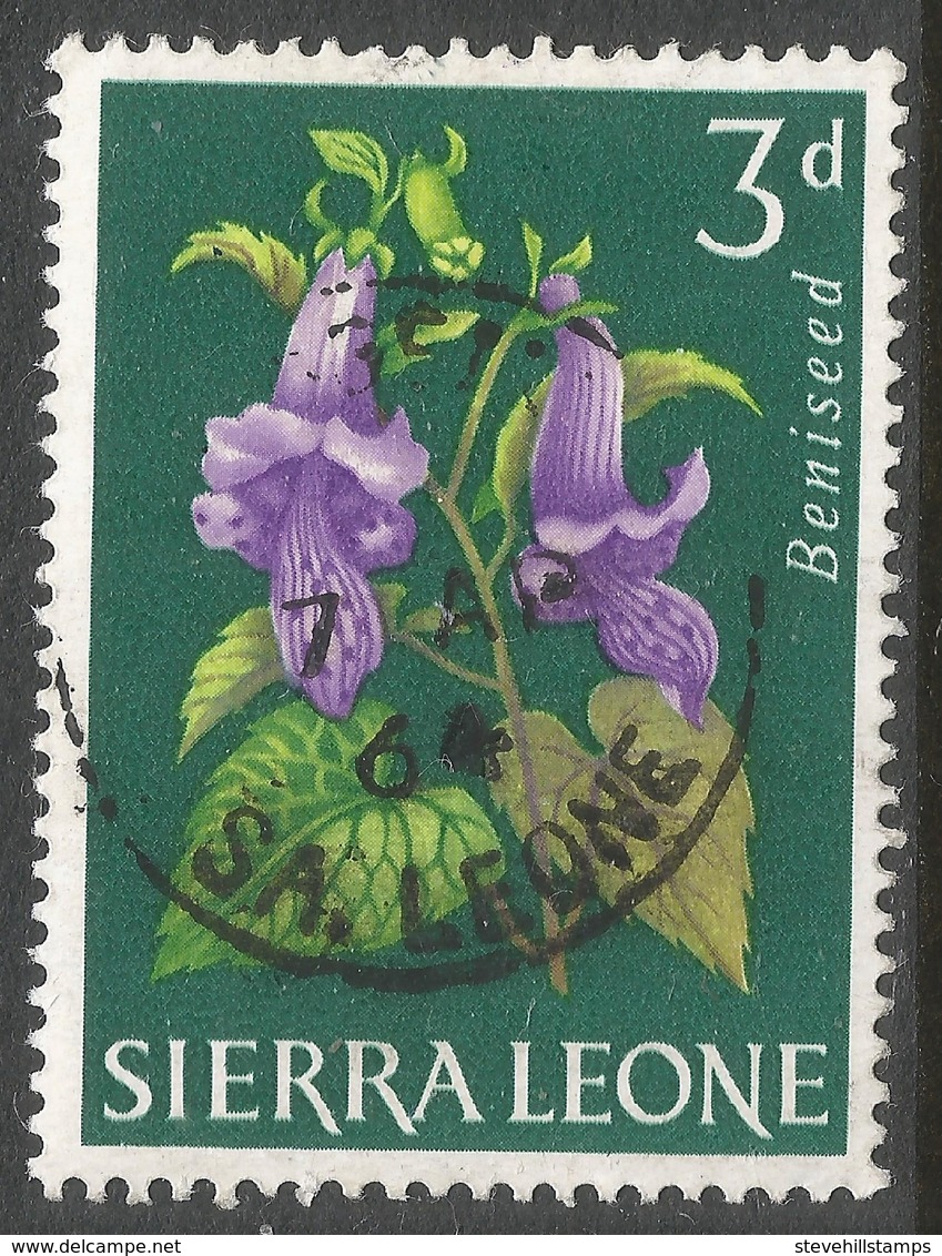 Sierra Leone. 1963 Flowers. 3d Used. SG 246 - Sierra Leone (1961-...)